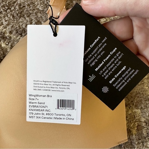 NWT Knix Wingwoman Contour Wireless Bra Warm Sand - Picture 8 of 11